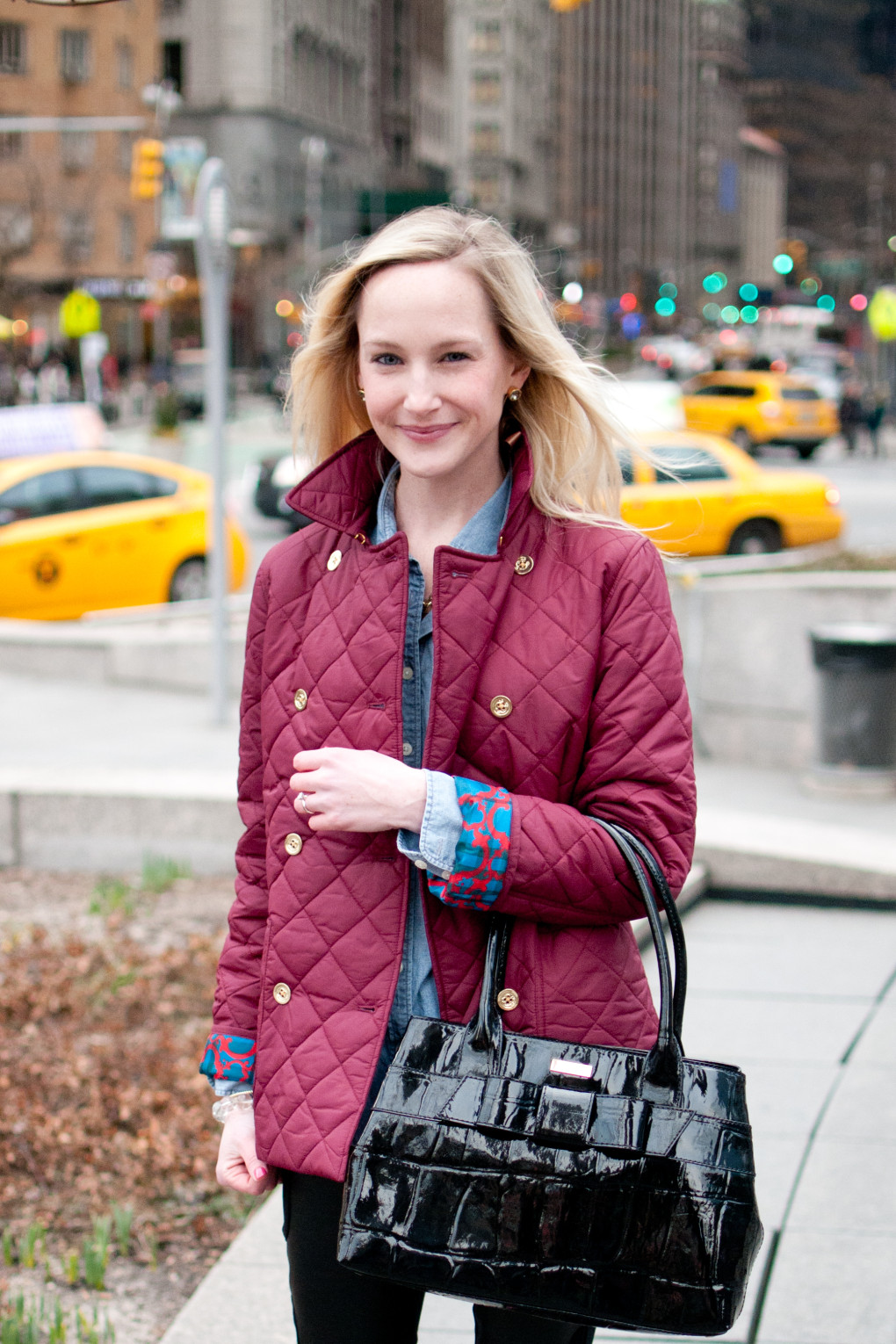 Red Quilted Jacket