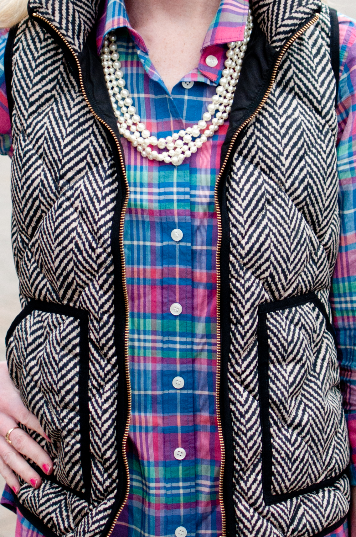 J crew factory hot sale herringbone vest