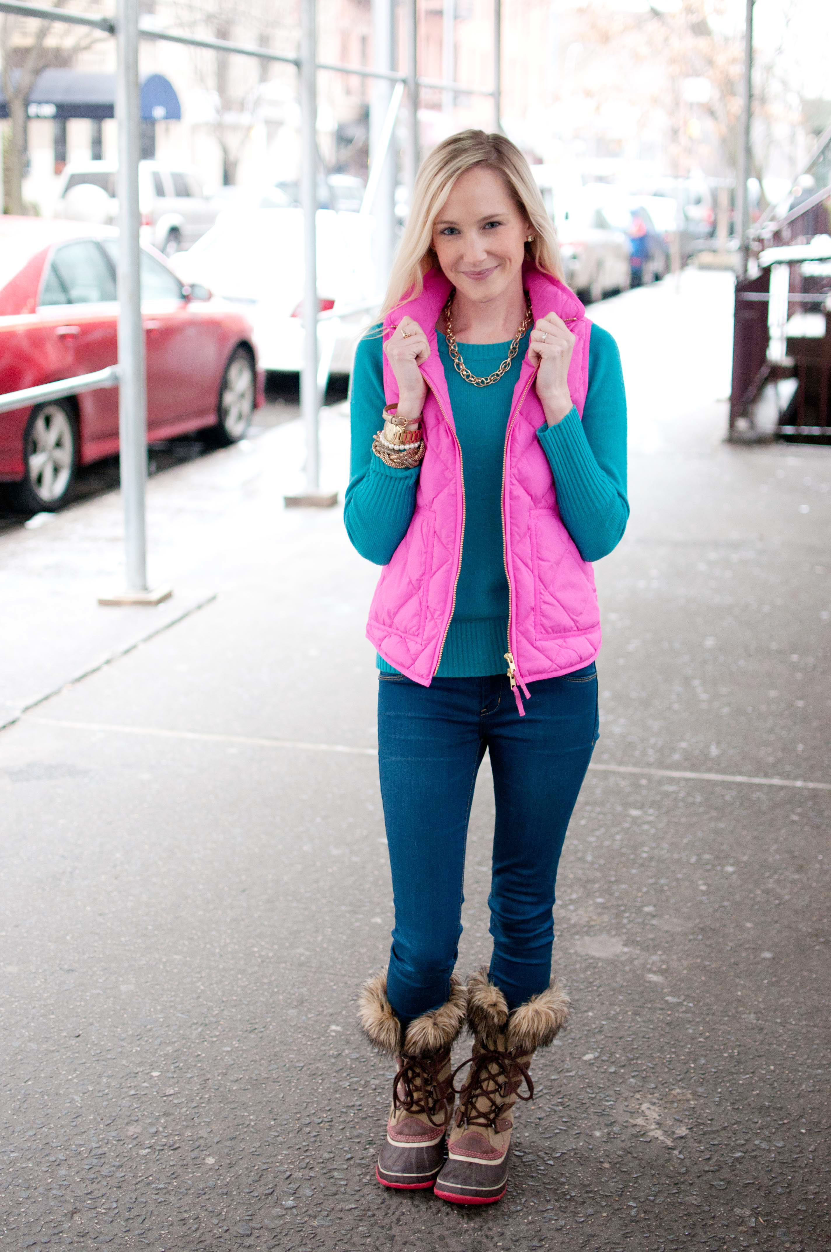 pink sorel boots