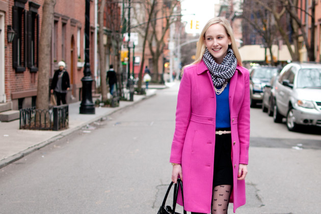 Hot Pink J.Crew Lady Day Coat