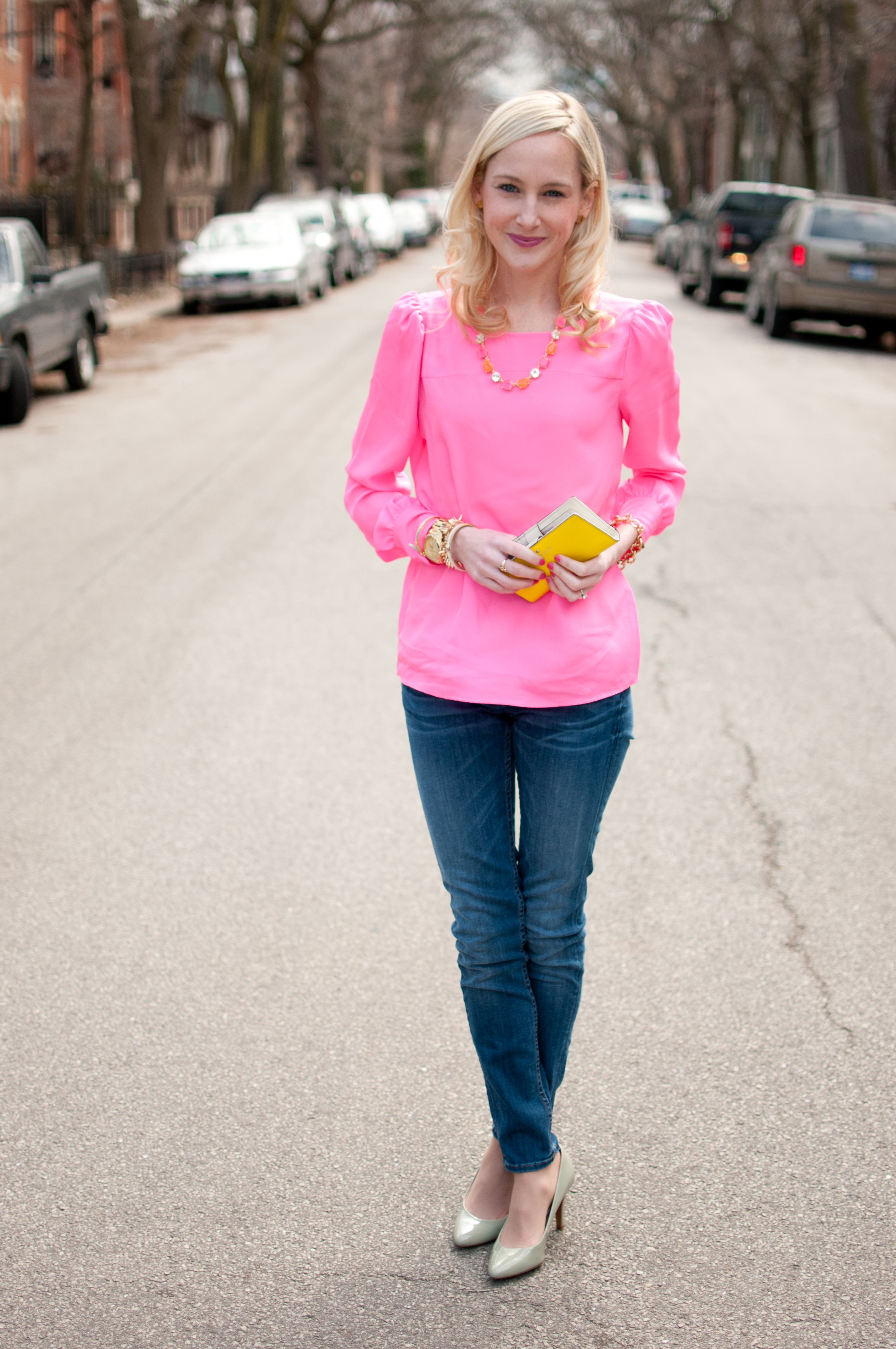 Hot Pink Blouse