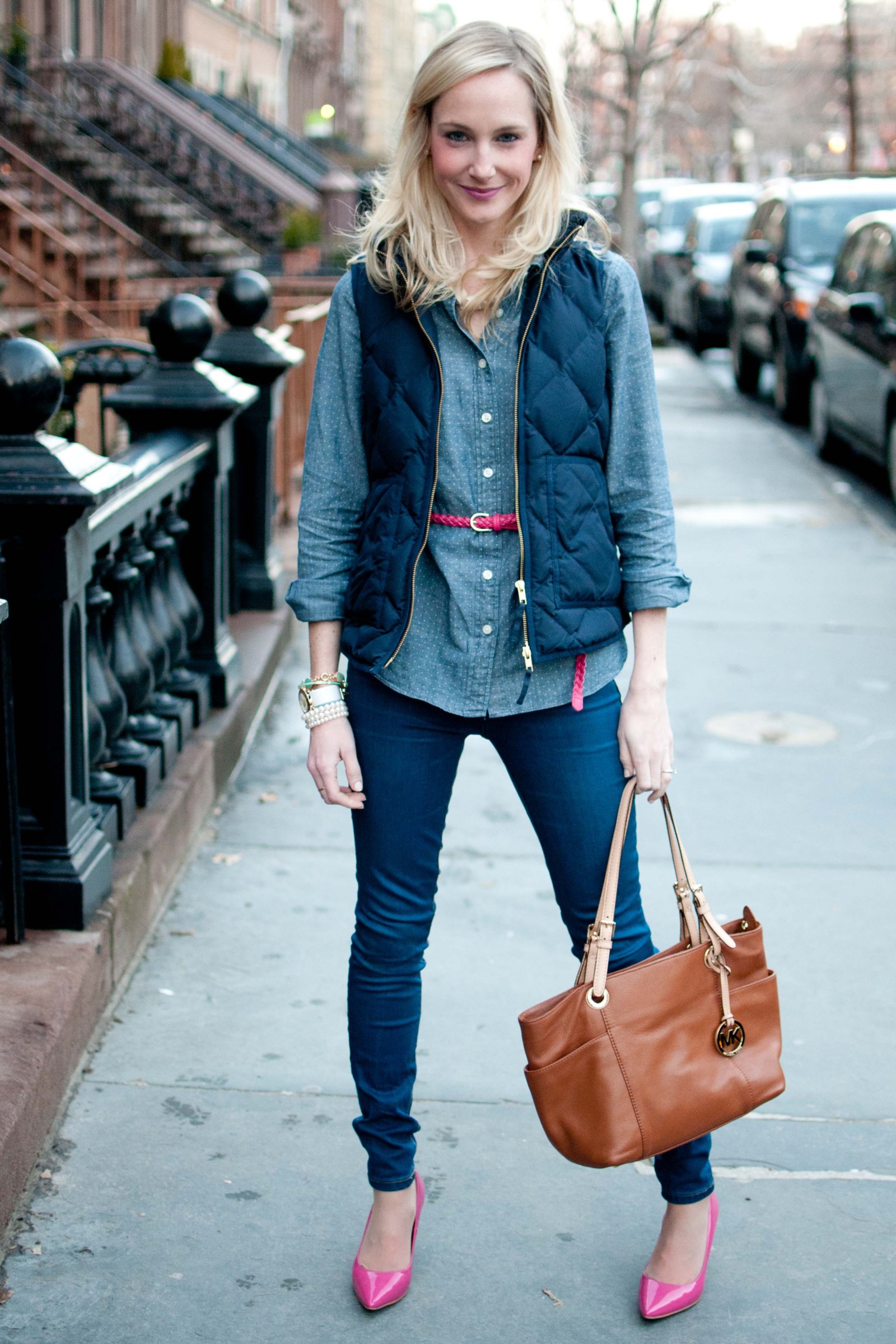 J.Crew Navy Excursion Puffer Vest