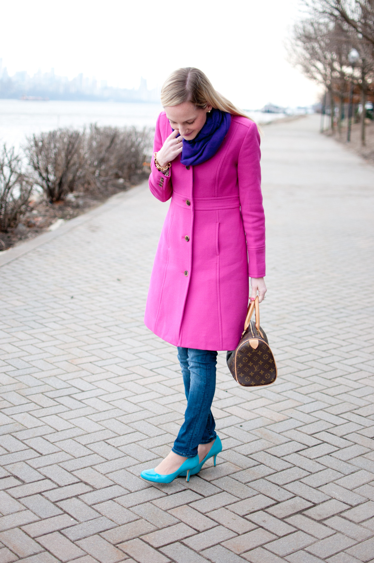 Hot Pink J.Crew Coat