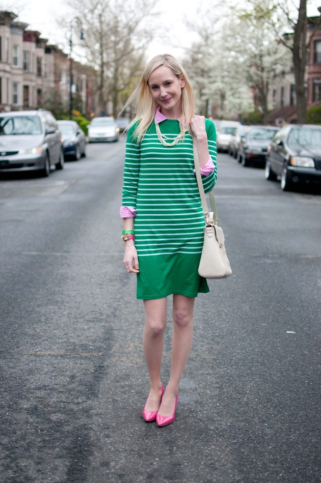 Brooklyn It's a Go. Preppy TShirt Dresses, Gingham and Pink Pumps