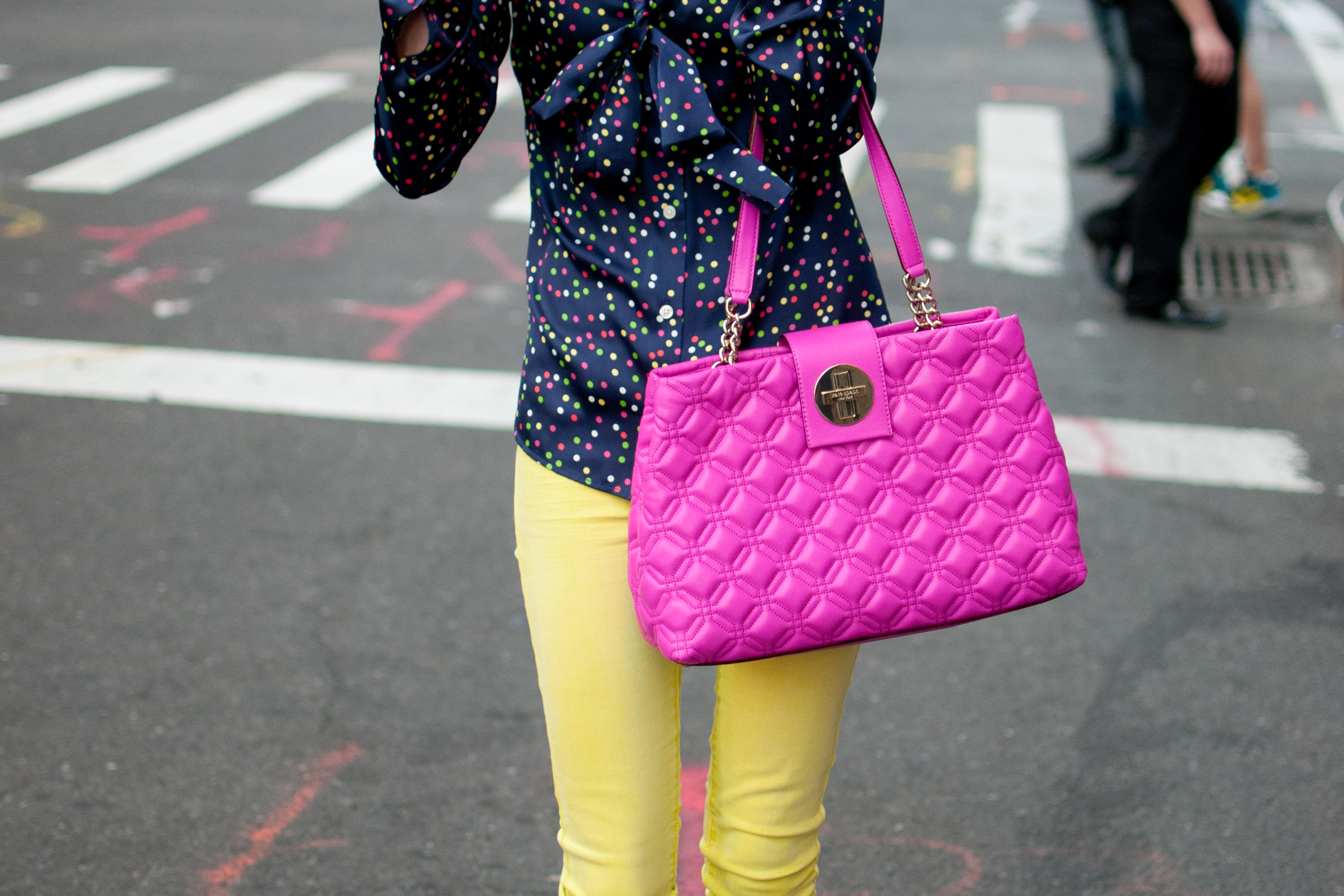 Colorful Polka Dots, Neon Skinnies.. & Wedding Dress Fitting