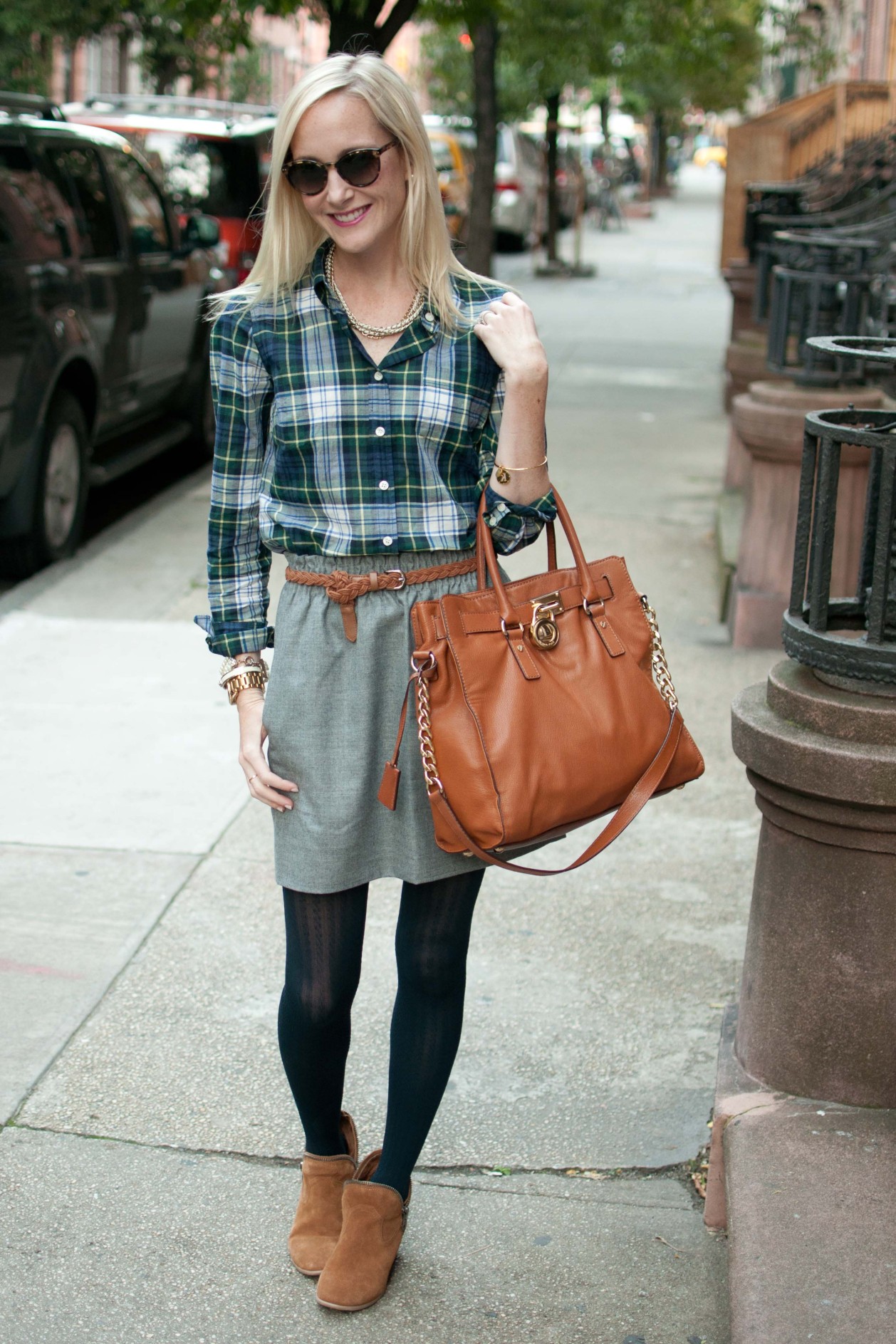 NYC Fall Days: Plaid, Wool and Suede