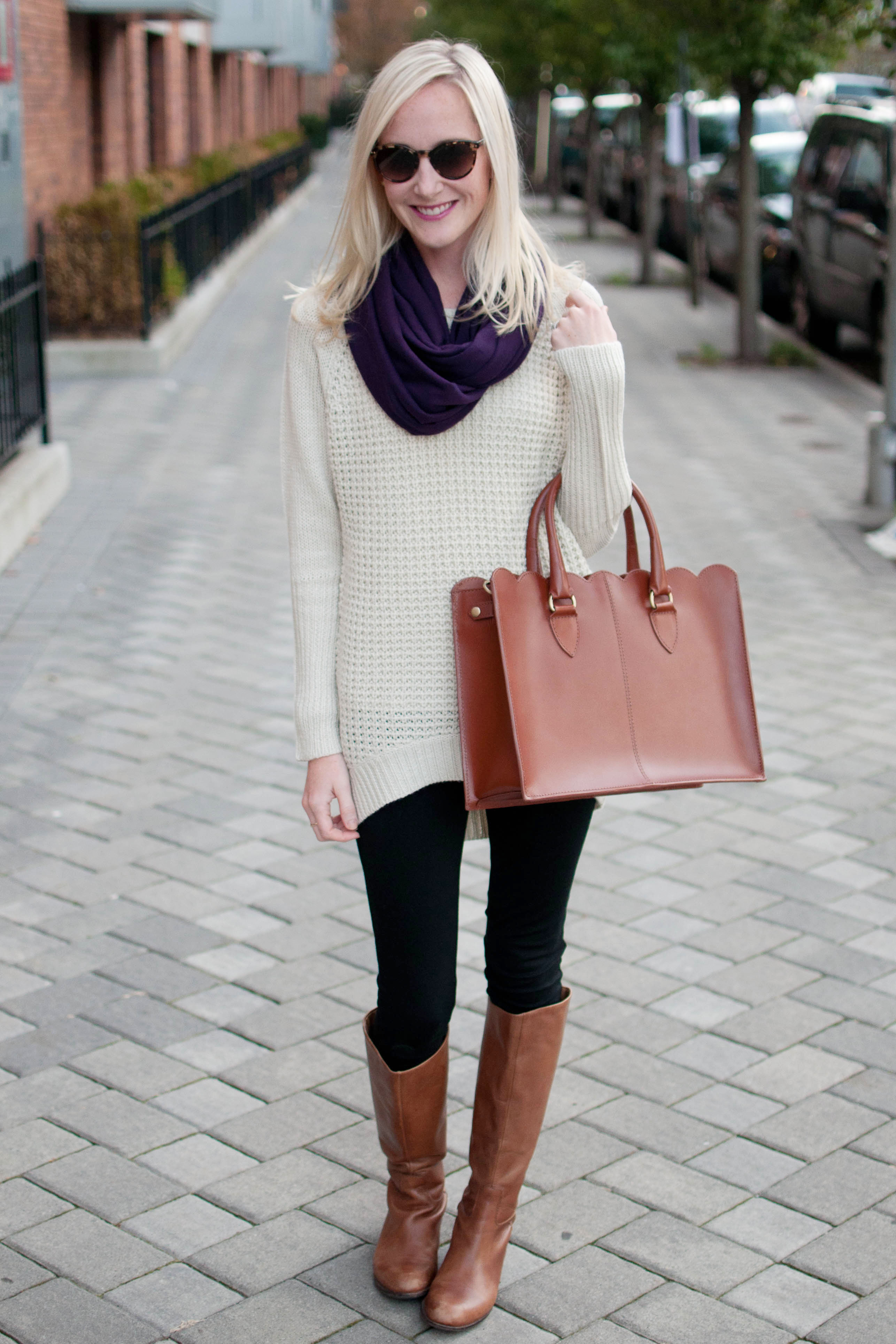 Simple Sundays: Leggings, Oversized Sweaters, and Infinity Scarves ...