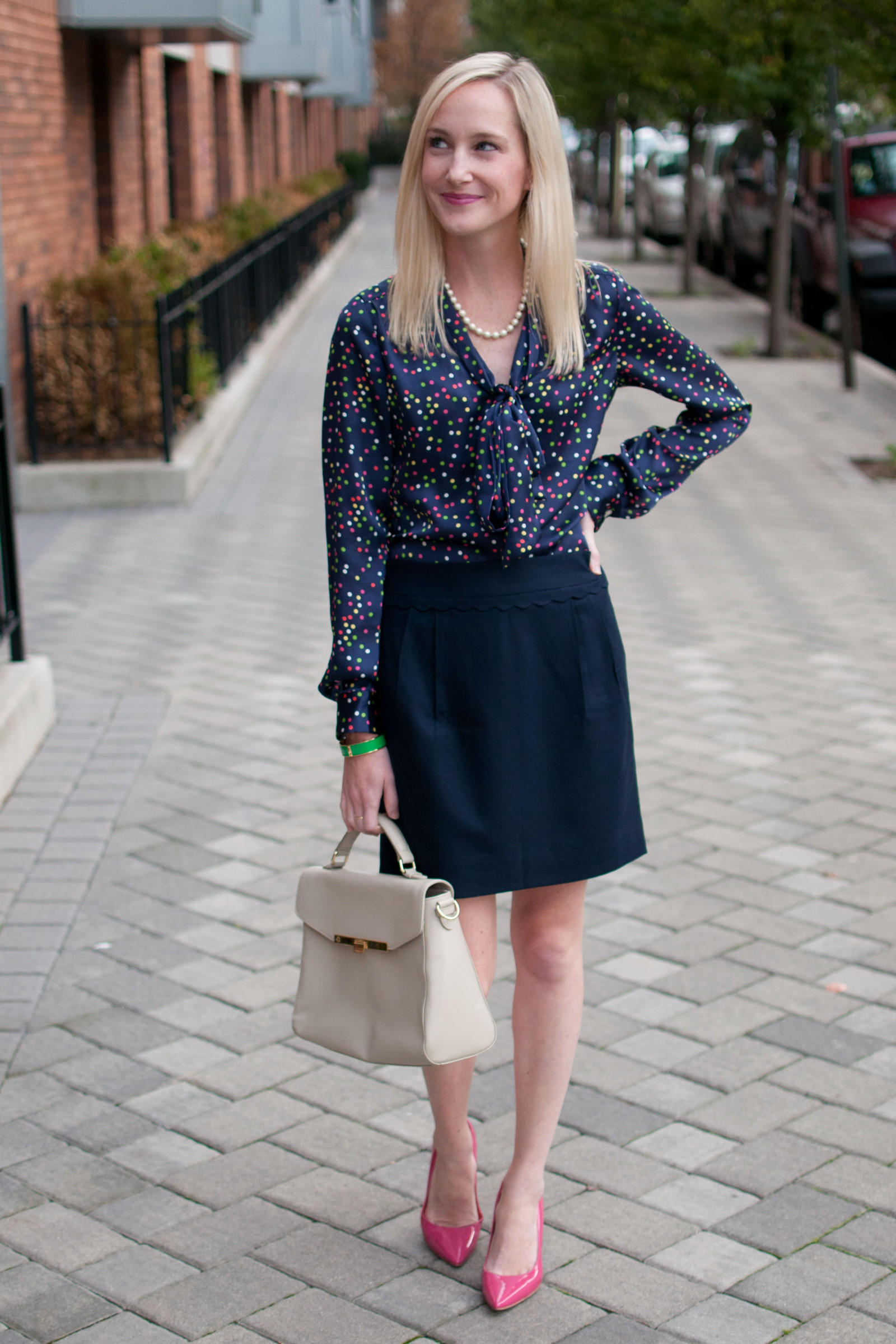 B-Day Attire: Confetti Tops, Scalloped Skirts and Hot Pink Pumps