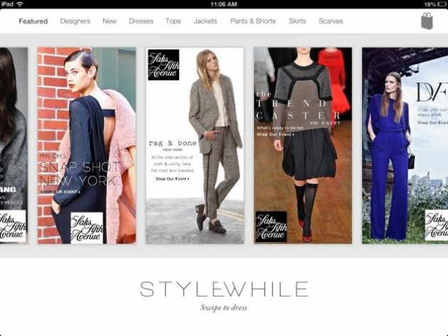 StyleWhile App Let You to See the Store Virtual Fitting Room