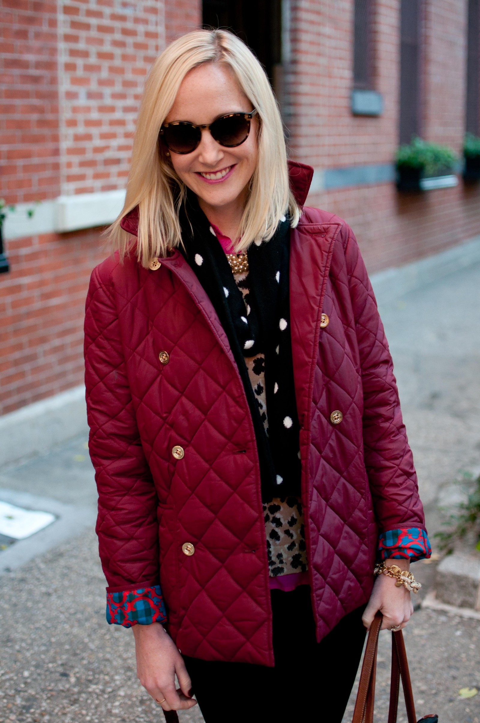 West Village Weekend: Leopard-Print Sweaters, Polka Dot Scarves, and ...