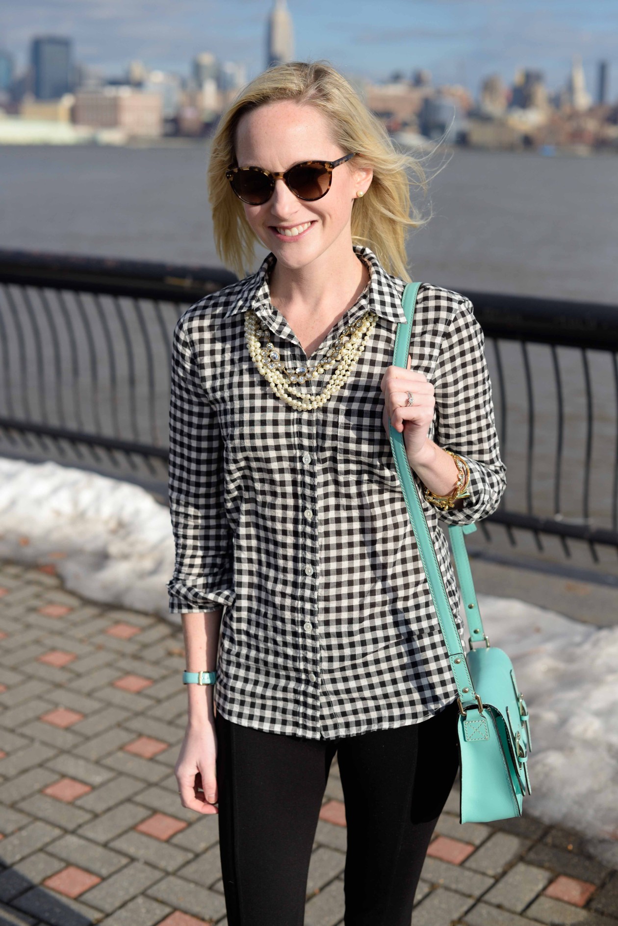 Sunny Weekend Days: Checked Shirts and Mint Accents