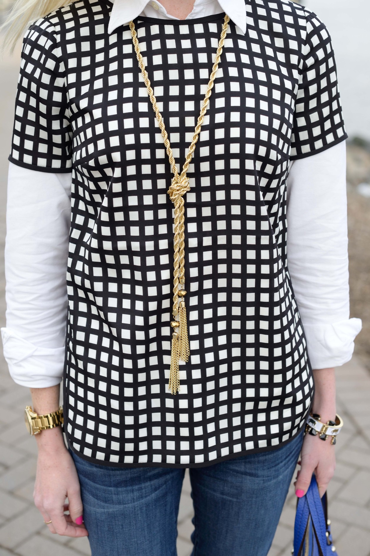 Warmer Days: Window-Pane Tops and Color Pops