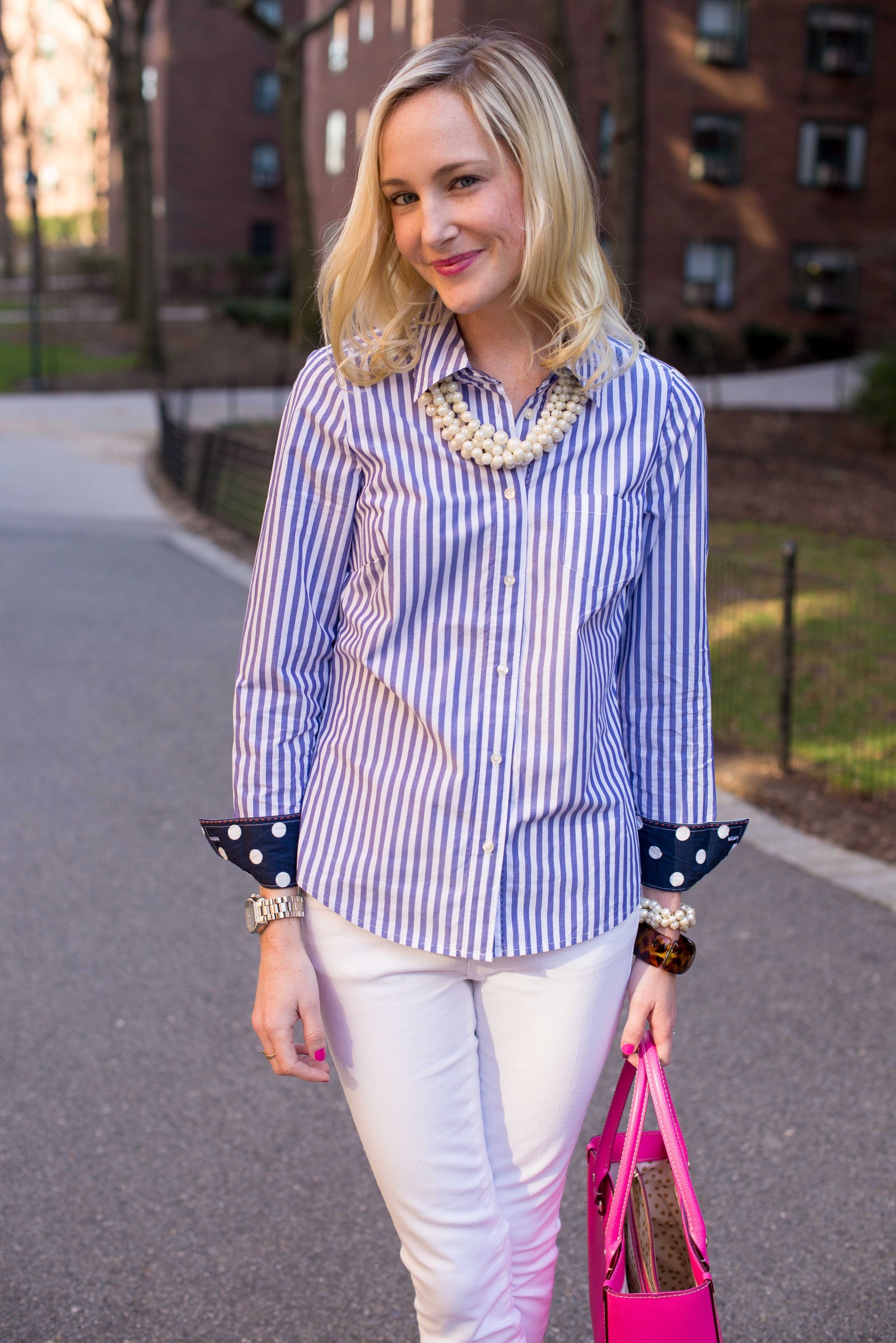 Boden Striped Tops (...and the white jeans make their last appearance ...