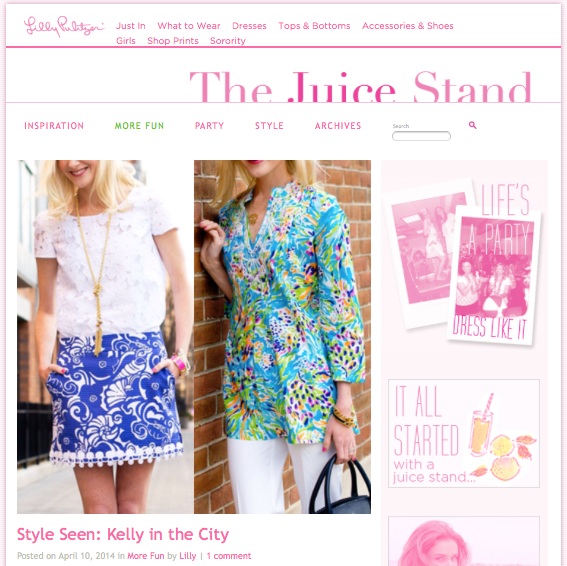 lilly pulitzer the juice stand