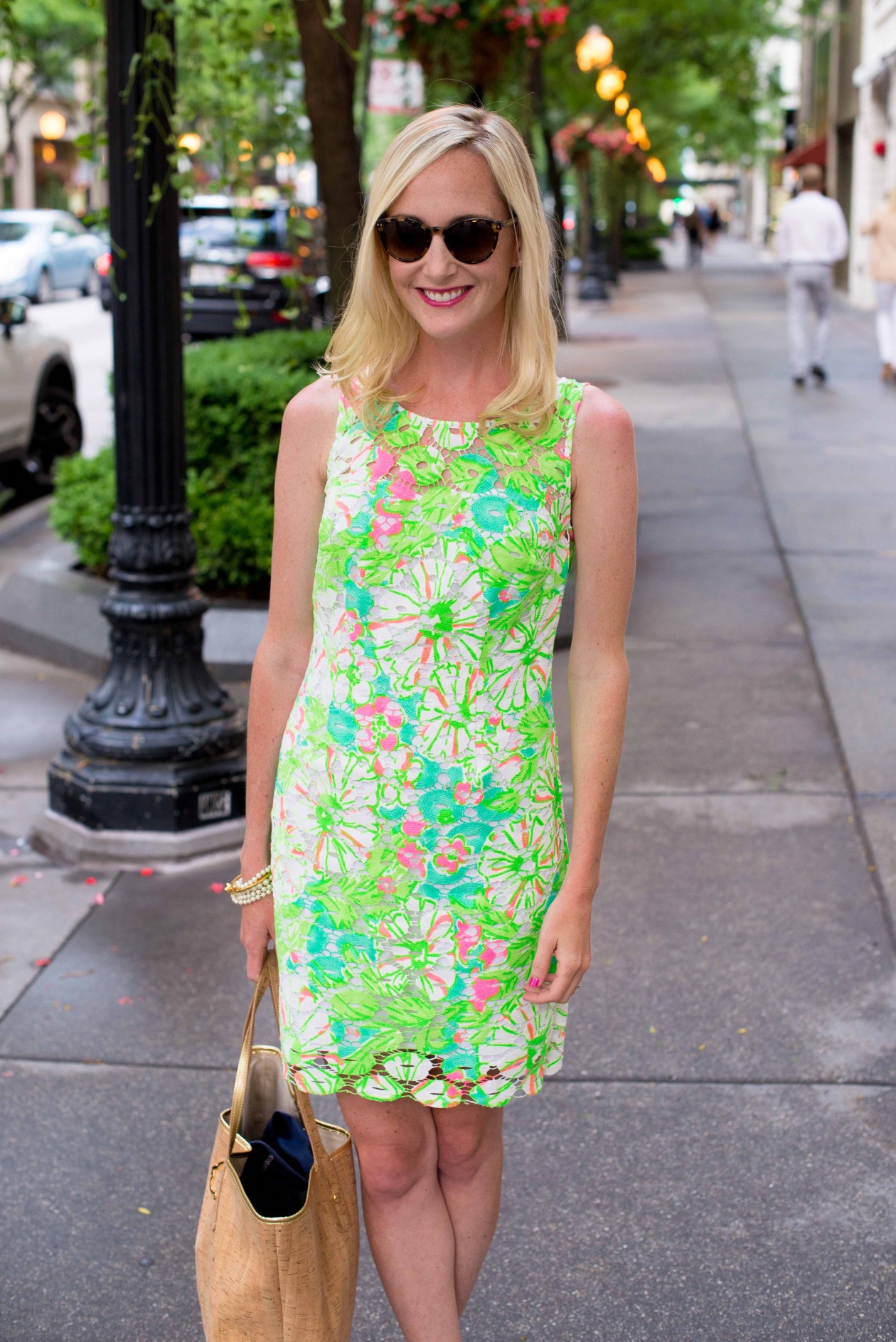 City Wanderings in Neon Lilly Dresses