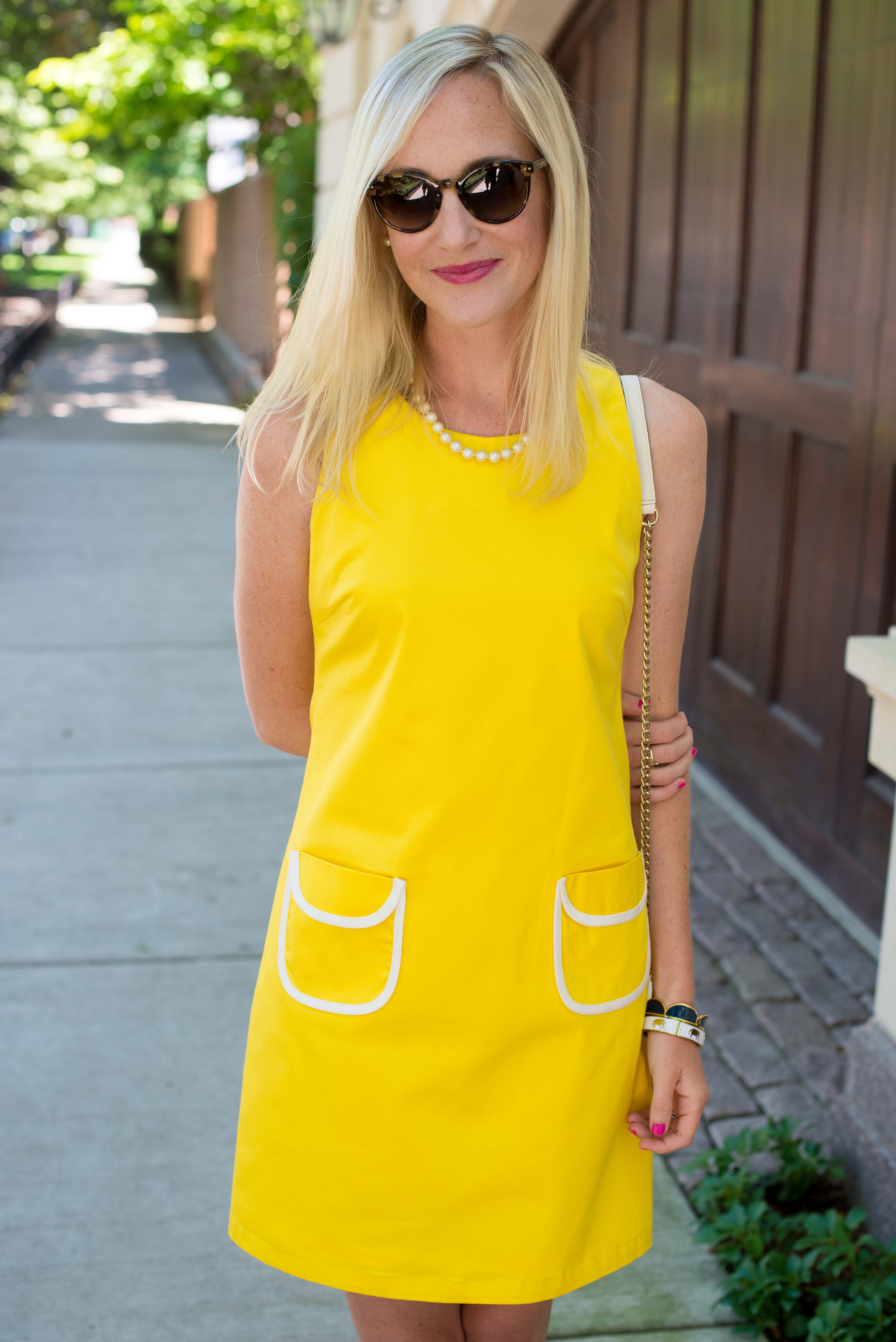 Kate spade outlet yellow eyelet dress