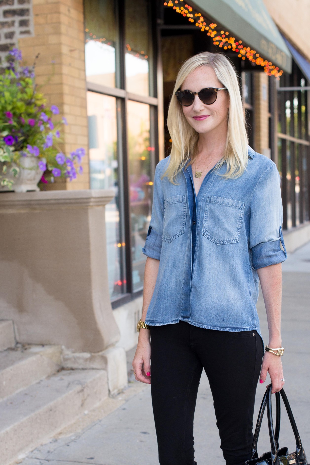 Recreating the Olivia Palermo Chambray Look with Bella Dahl