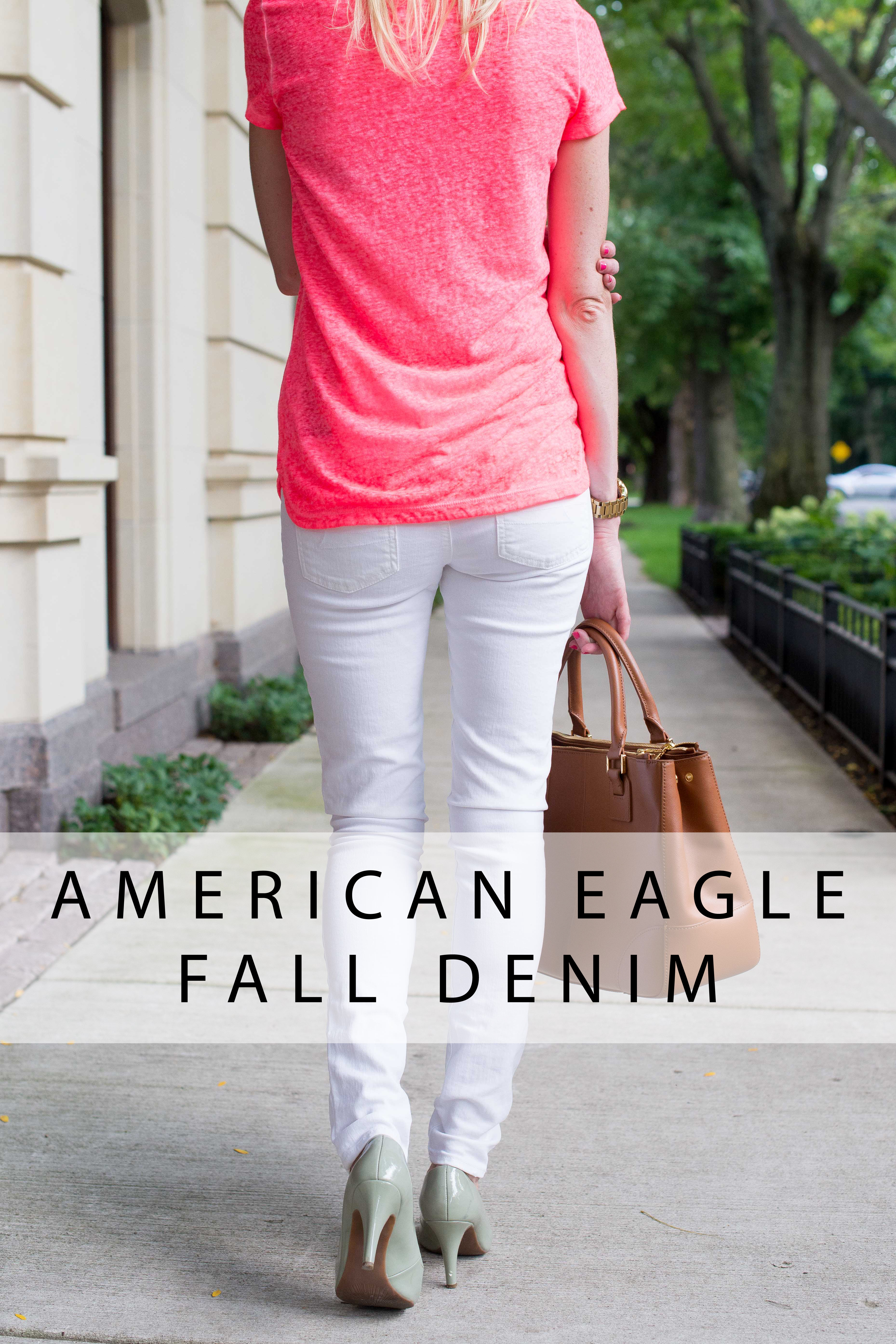 American eagle outlet white jeggings