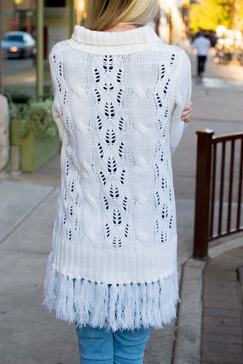 Ripped Tasseled Sweater Vest