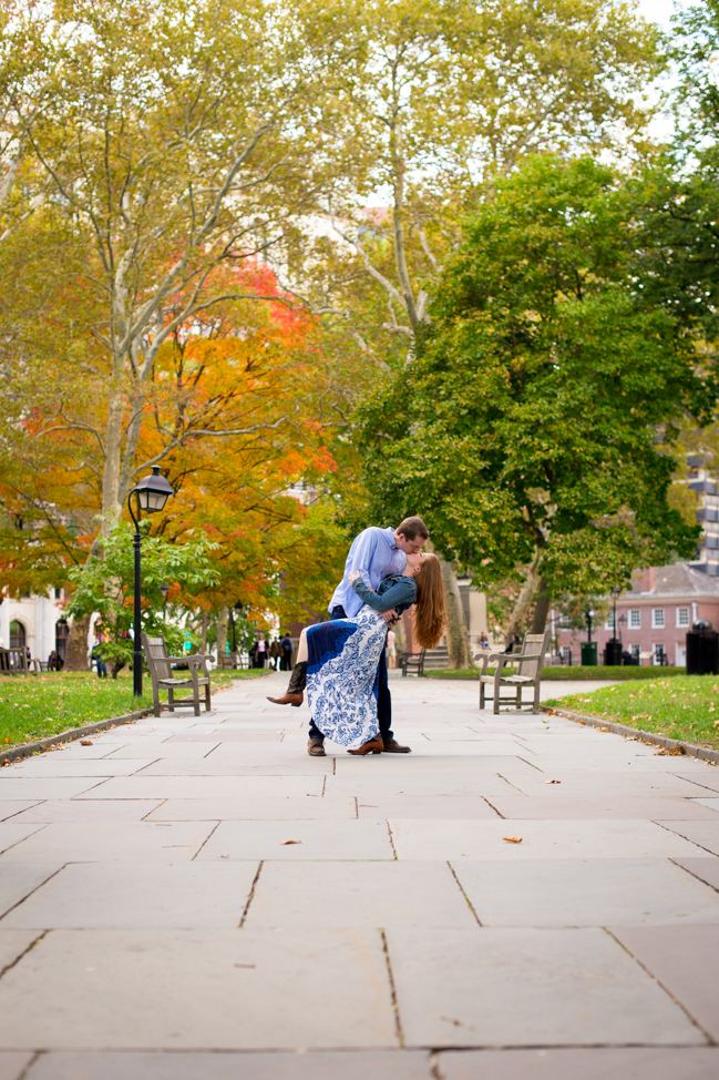 Engagement Photos in Philly - Kelly in the City