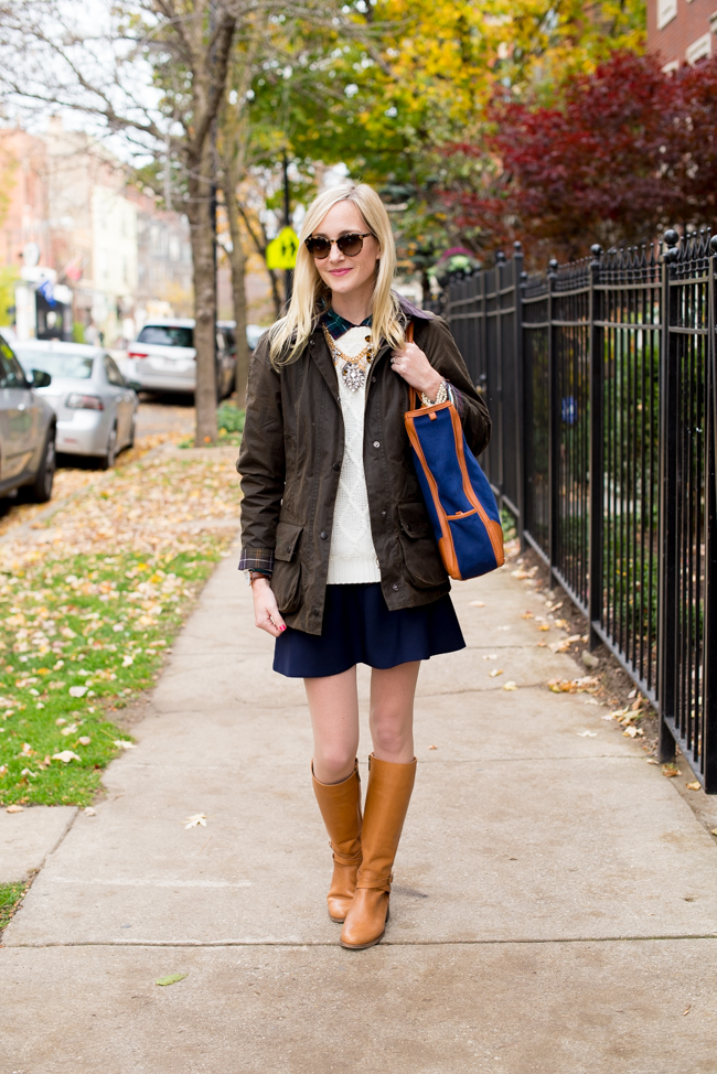 Styling the J.Crew Fluted Skirt for the Fall