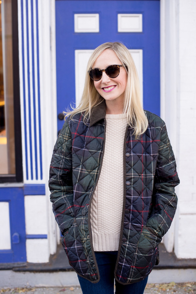 Barbour Tartan Quilted Jacket (And an Event Reminder!)