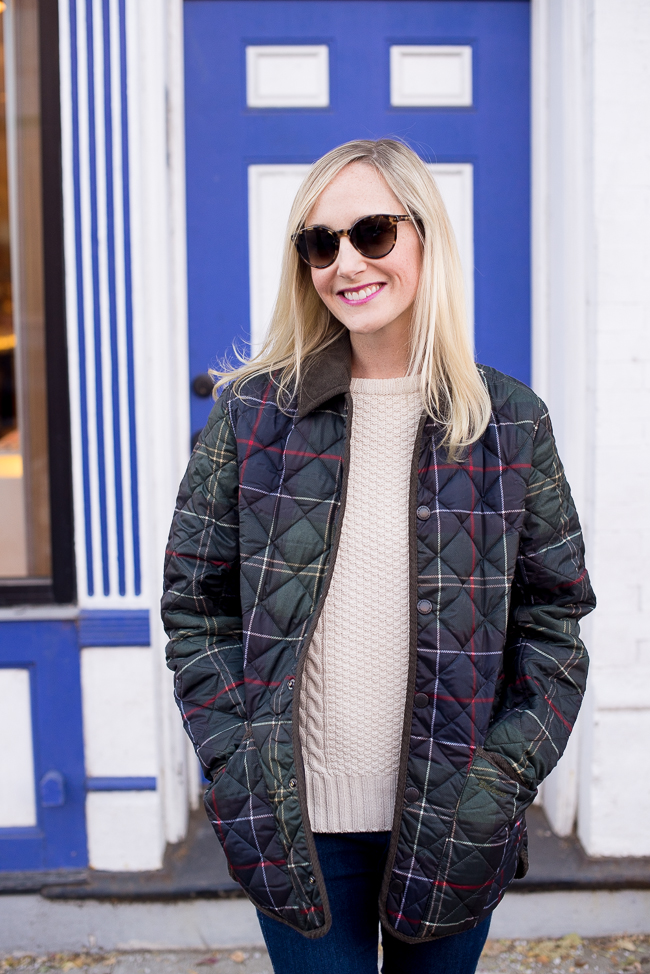 Barbour Tartan Quilted Jacket (And an Event Reminder!)