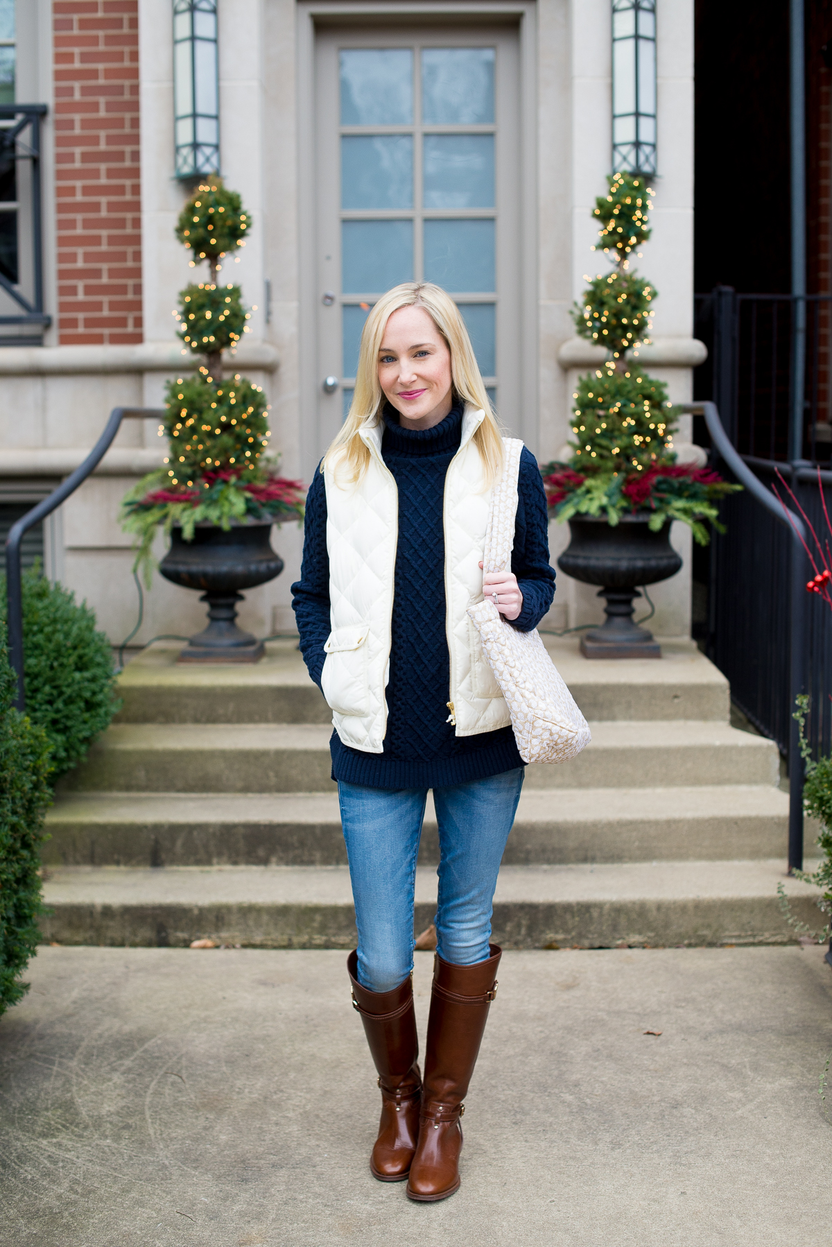 White Puffer Vest