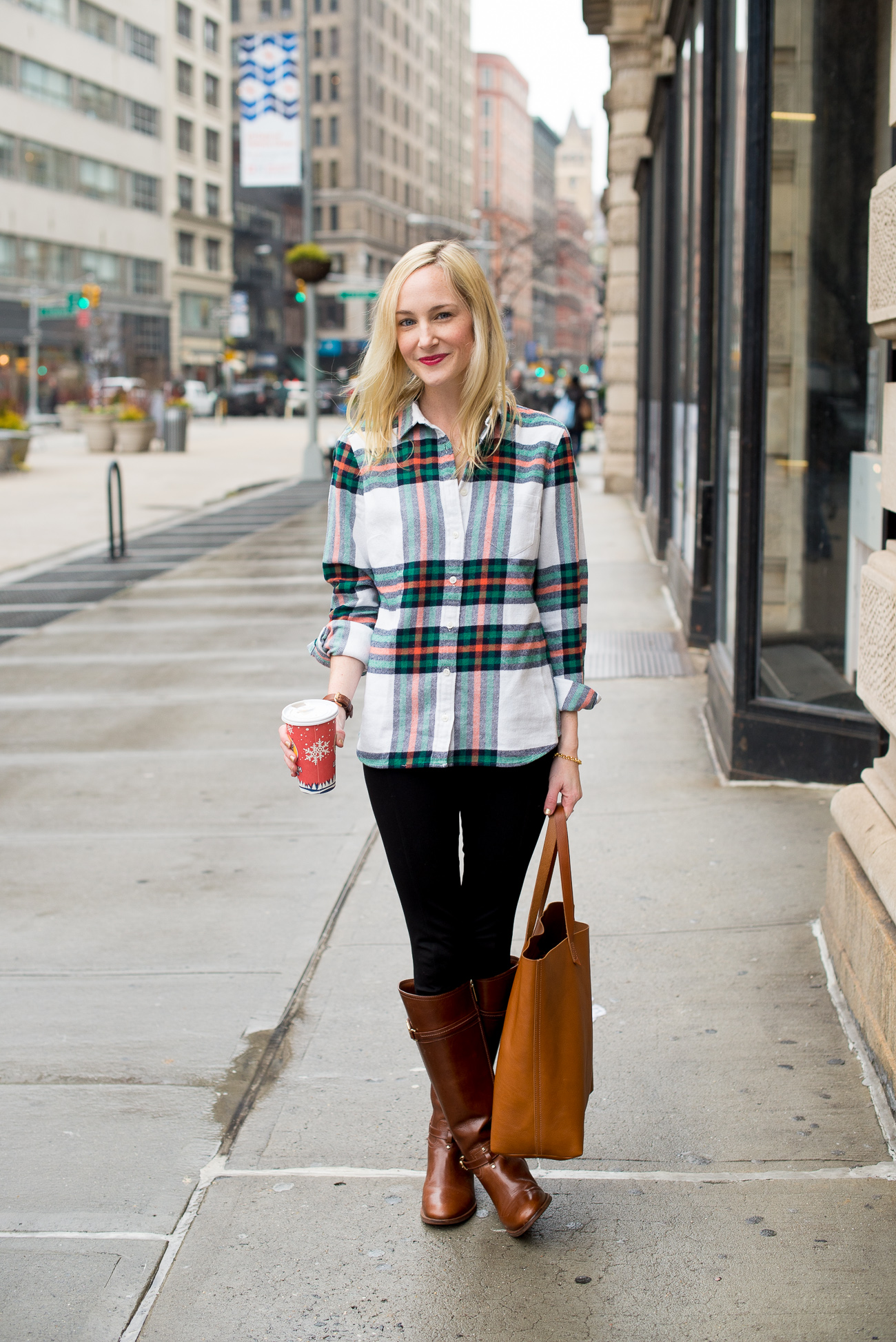 J.Crew Flannel Shirts in Flatiron District, NYC - Kelly in the City