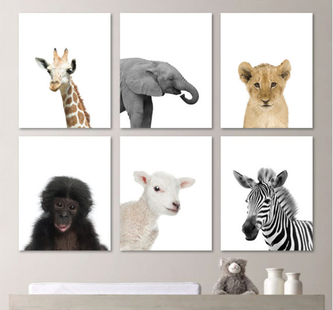 Animal-prints-for-nursery