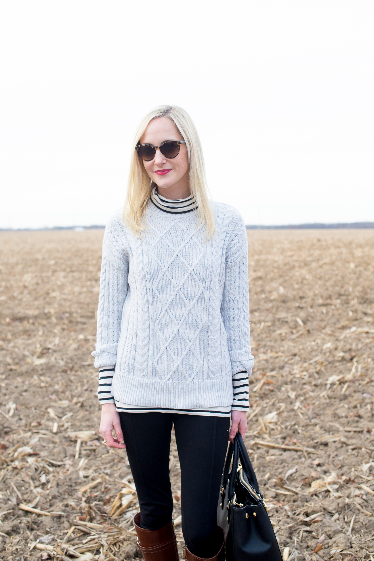 J.Crew Striped Turtleneck Cornfield-201