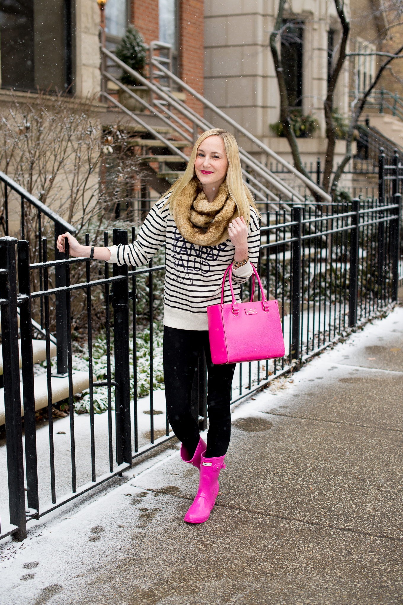 Hot pink store hunter boots