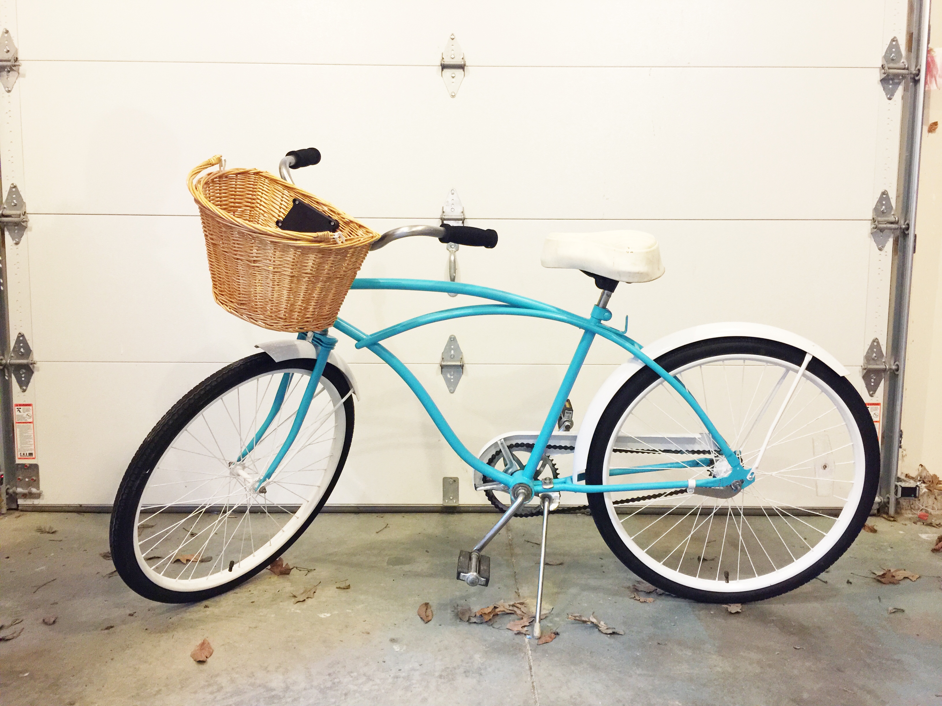 Tiffany blue store bike with basket