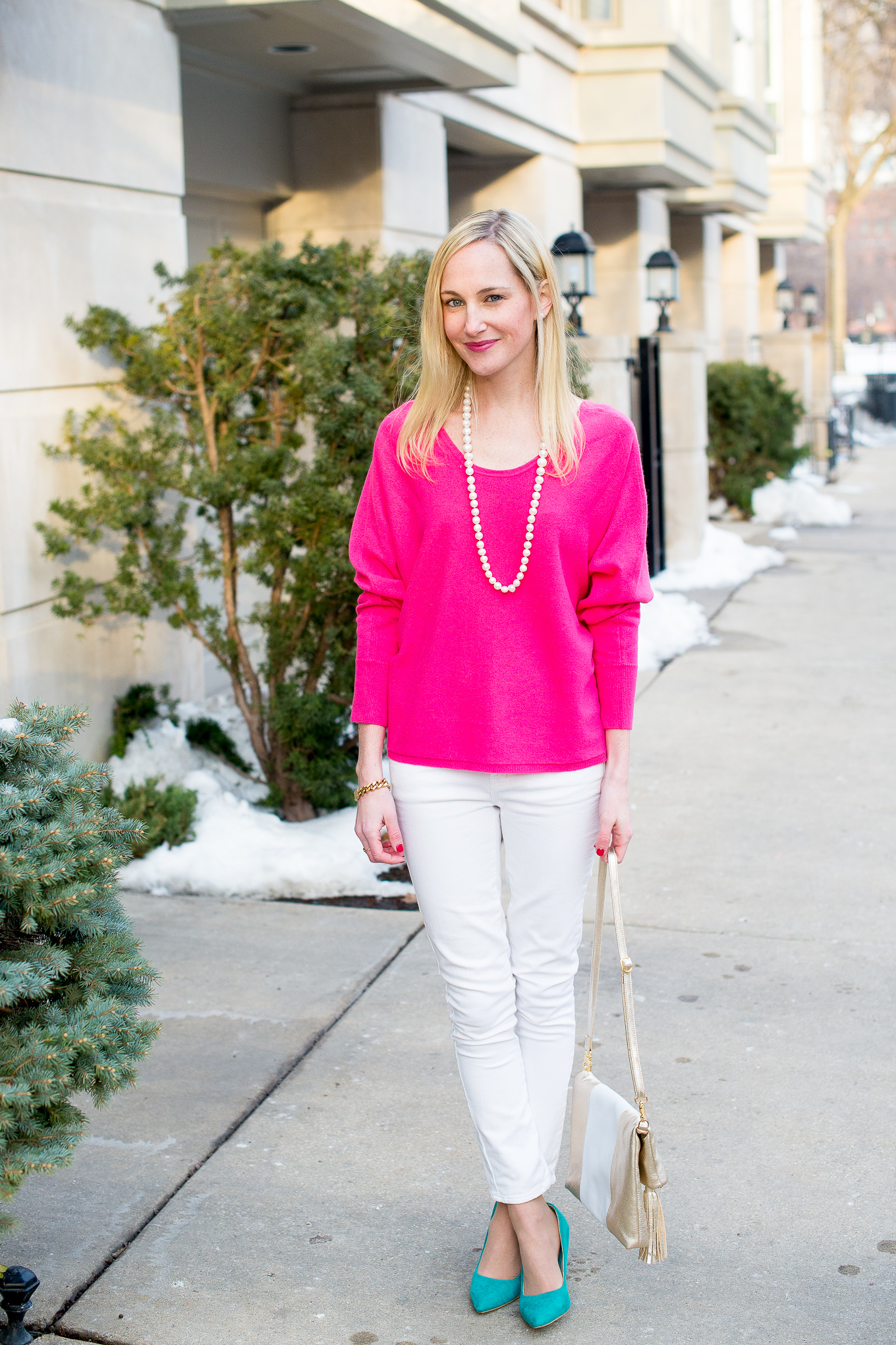 Pink cashmere outlet sweater