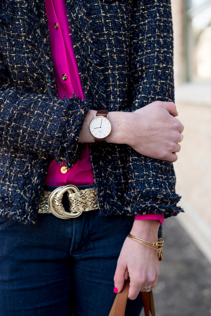 Navy tweed blazer-19