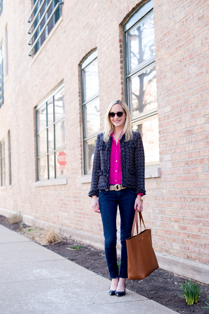 Navy tweed blazer-24