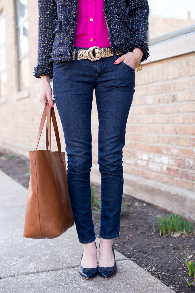 Navy tweed blazer-6