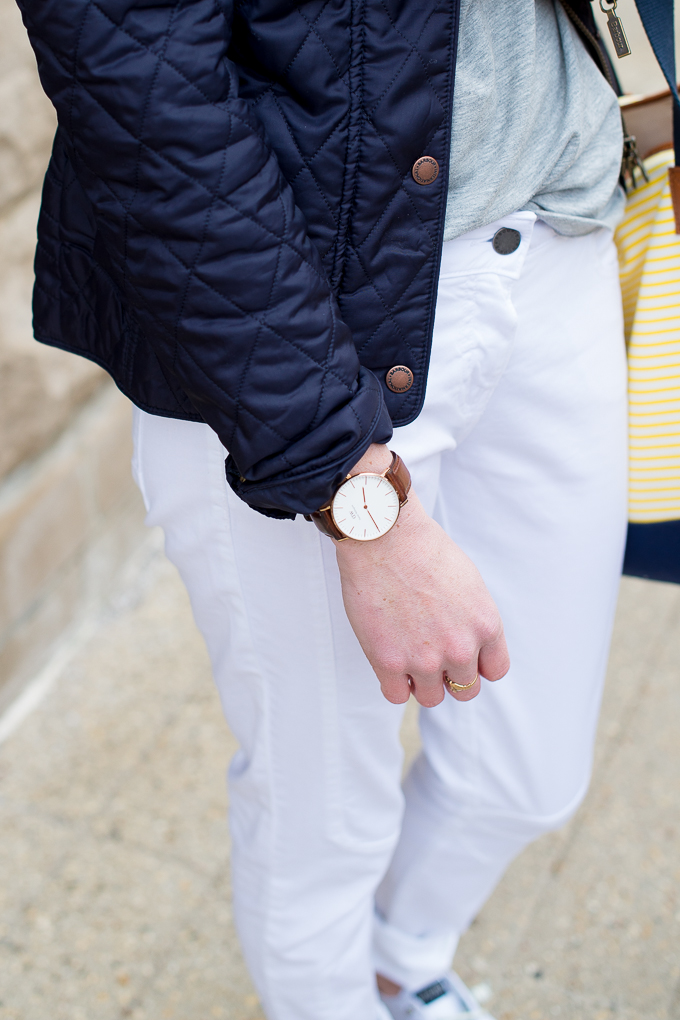 Barbour Navy Quilted Jacket-17