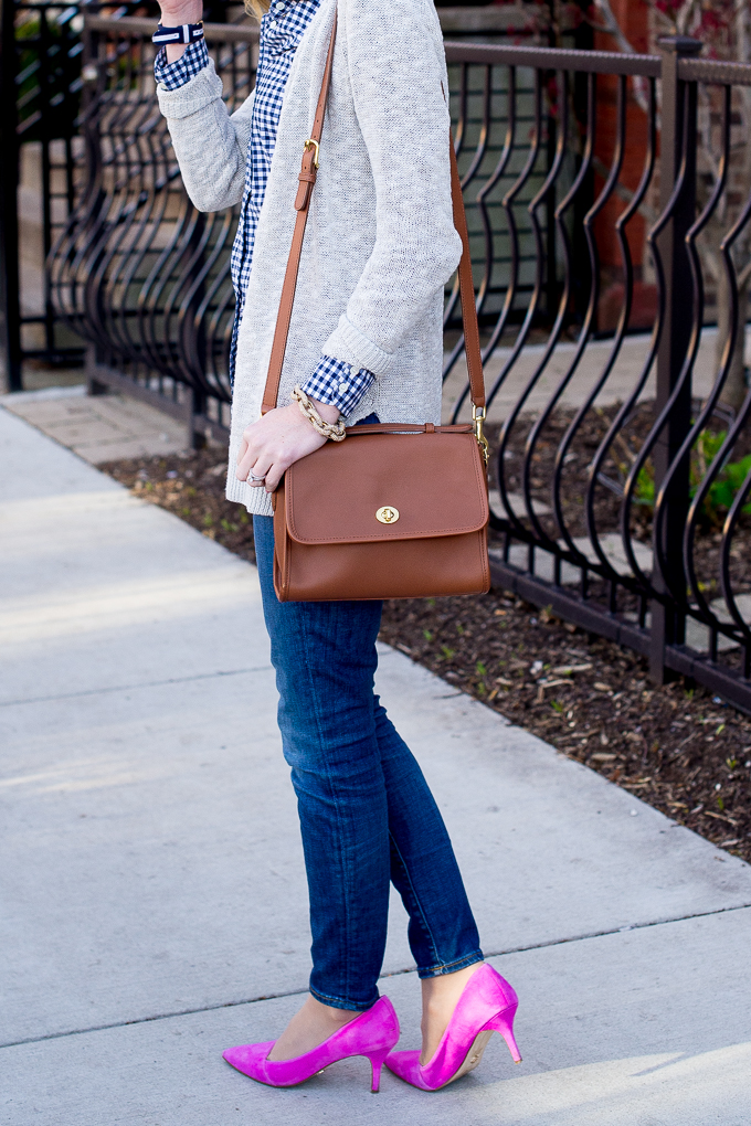 J.Crew Navy Gingham Shirt-10