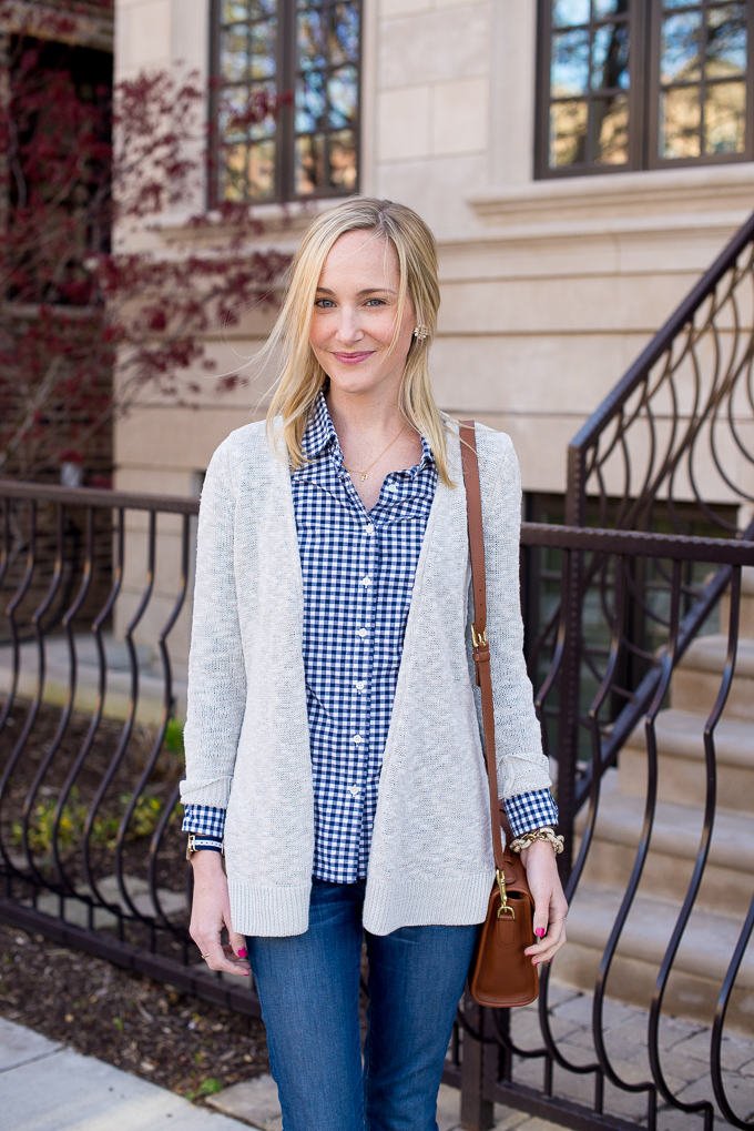 J.Crew Navy Gingham Shirt-16