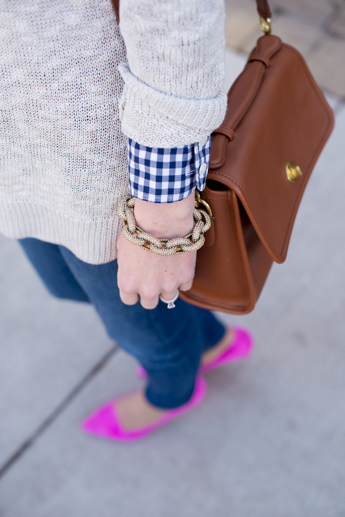 J.Crew Navy Gingham Shirt-18