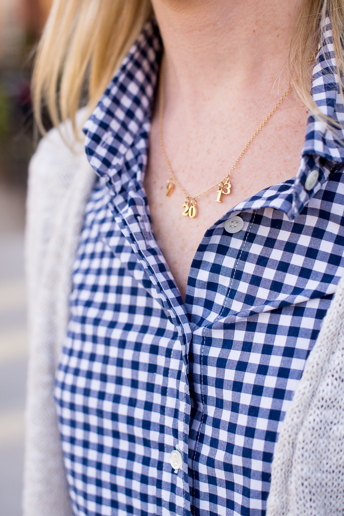 J.Crew Navy Gingham Shirt-19