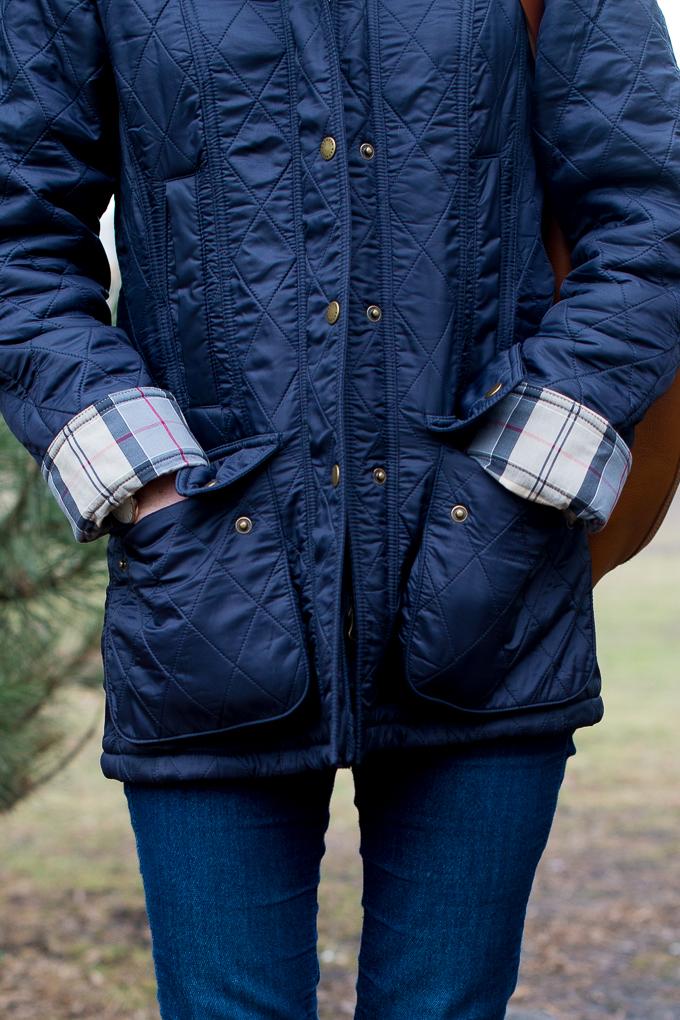 Barbour blue jacket