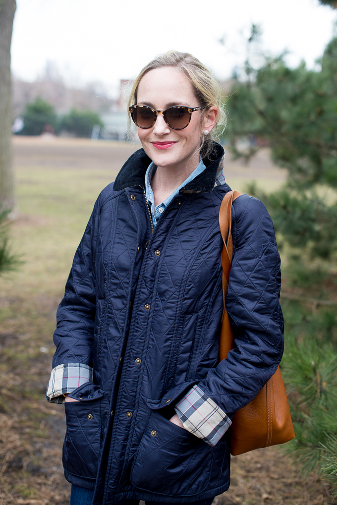 Barbour padded jacket