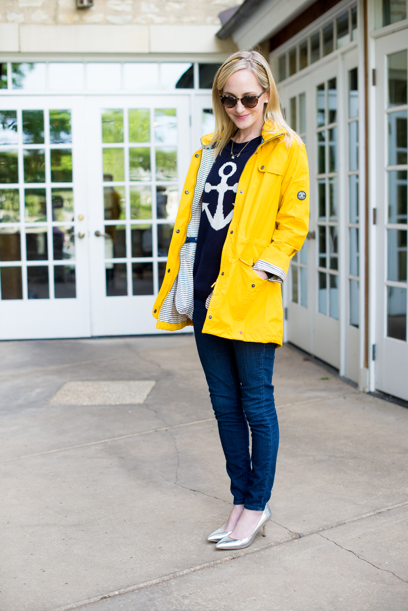 barbour yellow coat