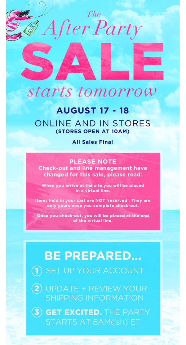 lilly pulitzer after sale august 2015