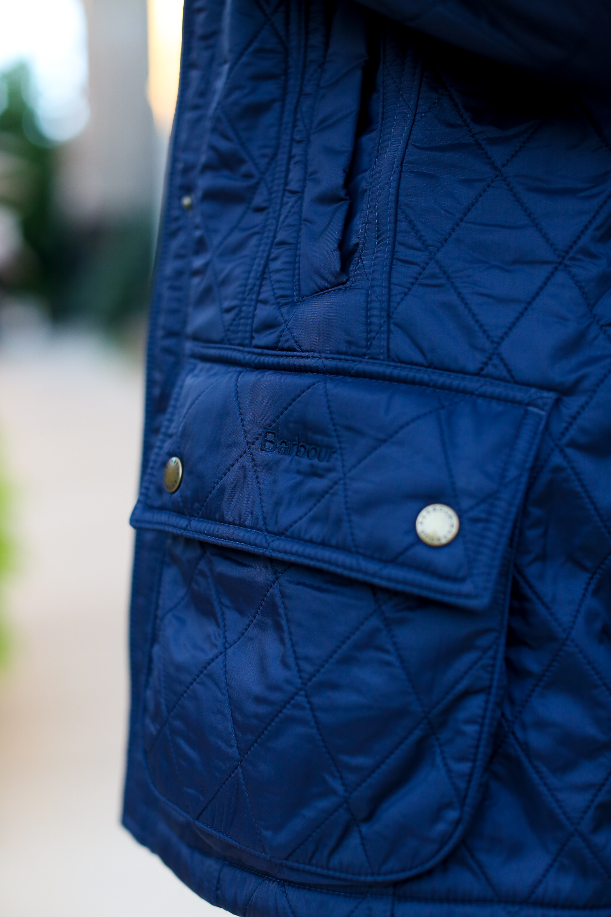 Barbour Quilted Navy Jacket-15