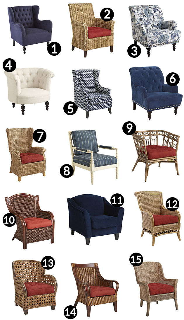 15 Adorably Preppy Accent Chairs From Pier 1