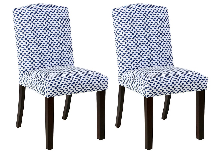 navy dot chairs