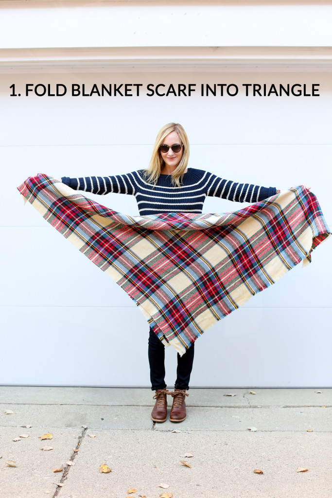 How to Tie a Blanket Scarf